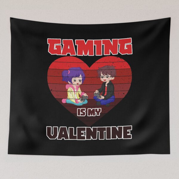 Item preview, Gaming Is My Valentine, gamer design, gaming couple gift idea designed and sold by AS-Shirts.