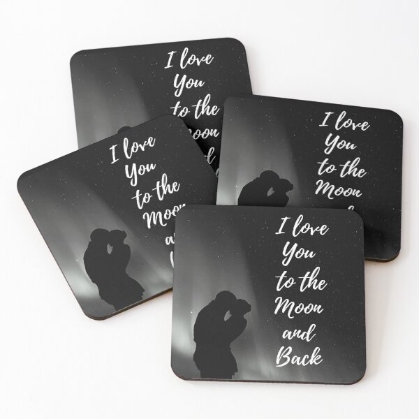 Item preview, I Love You To The Moon And Back - Couple Kissing in the moonlight  designed and sold by MyFreakyWorld.