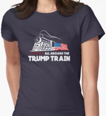 All Aboard the Trump Train! Women's Fitted T-Shirt