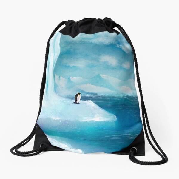 Antarctica Drawstring Bag