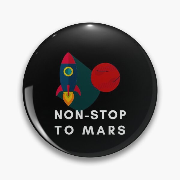 Item preview, Non-stop to Mars - black designed and sold by ActRightToday.