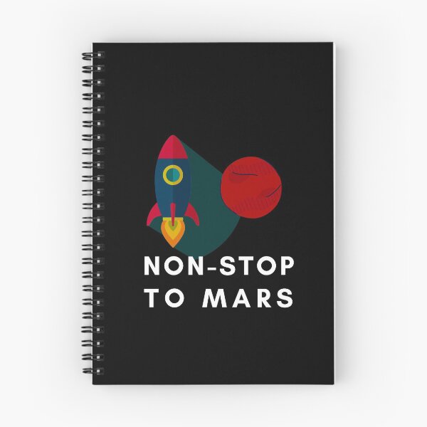 Item preview, Non-stop to Mars - black designed and sold by ActRightToday.
