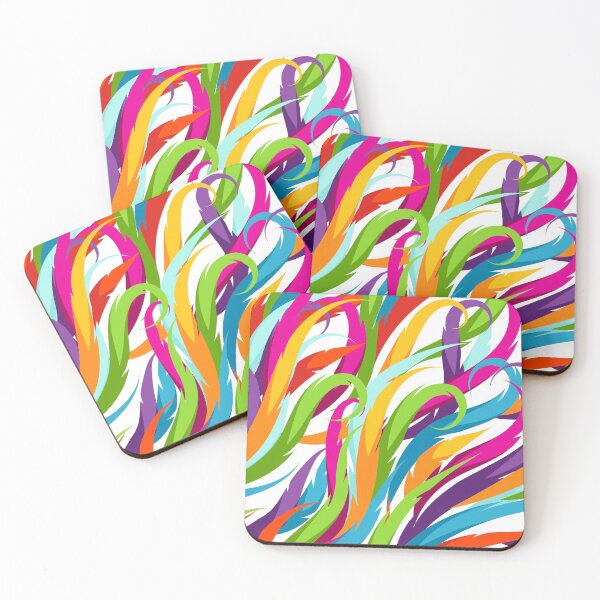 Item preview, Multicolor Line Shapes Pattern  designed and sold by SwePattern.