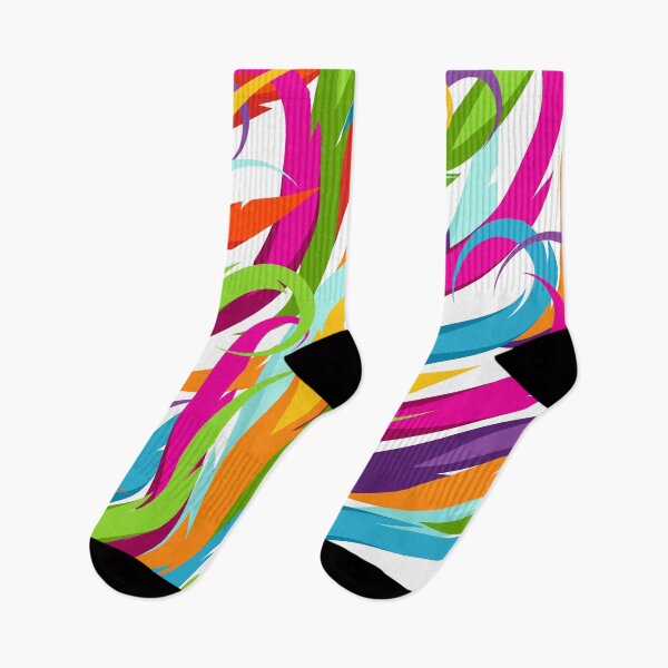 Item preview, Multicolor Line Shapes Pattern  designed and sold by SwePattern.