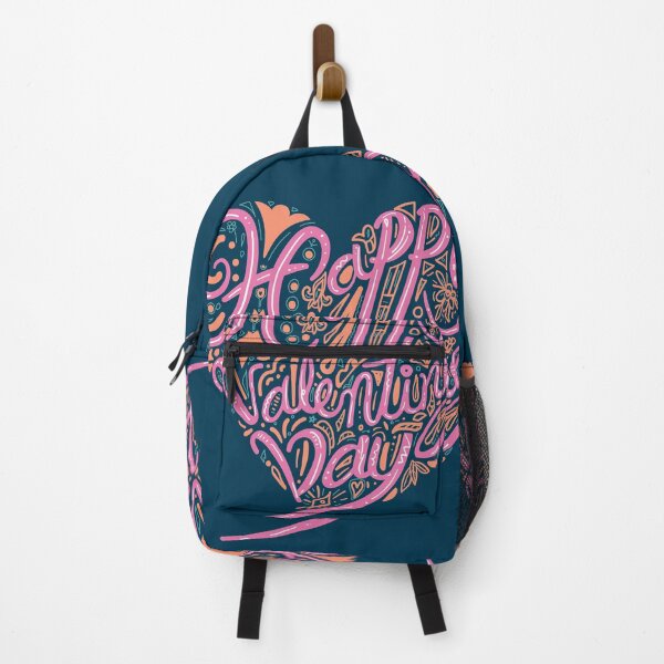 Item preview, Pink Happy Valentines Day lettering with doodle pattern in heart shape. designed and sold by hadkhanong.