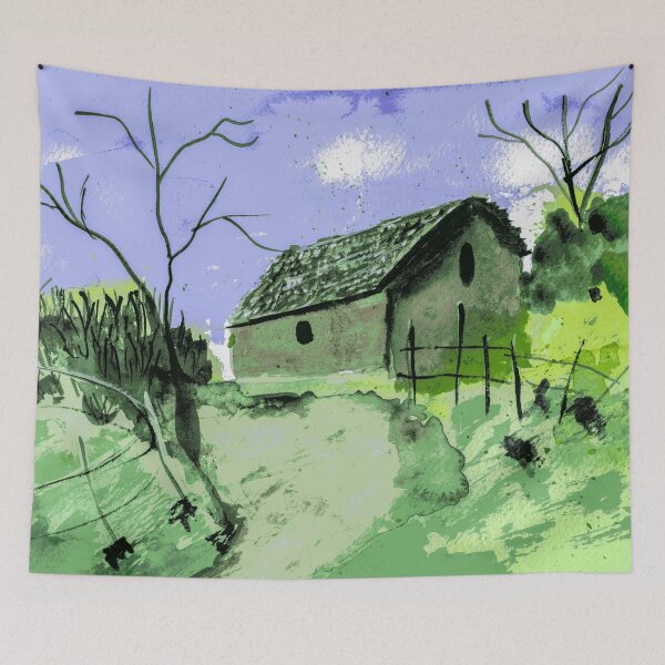 Item preview, Rustic Barn Landscape Water Colour designed and sold by Philip  Pleass.