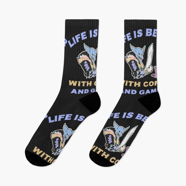 Item preview, Life is better with coffee and gaming purple/gold designed and sold by DesignsofNote.