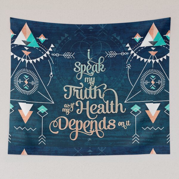 Item preview, Affirmation Speaking our truth Mantra designed and sold by webgrrl.