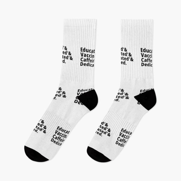 Item preview, Educated Vaccinated Caffeinated Dedicated designed and sold by Teelogic.