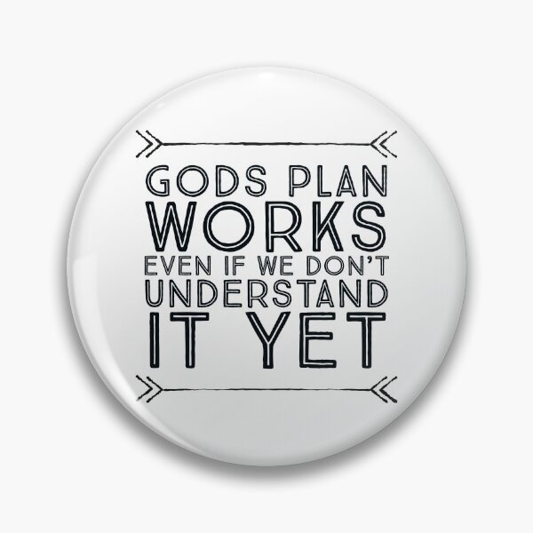Item preview, God's Plan Quote designed and sold by road-to-faith.