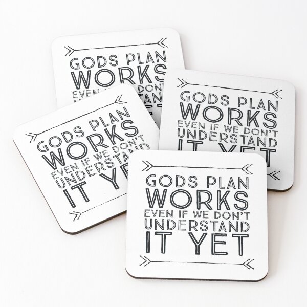 Item preview, God's Plan Quote designed and sold by road-to-faith.