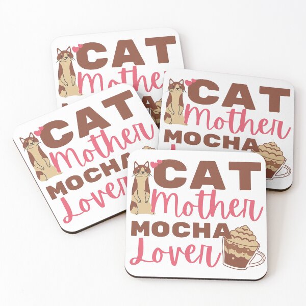 Item preview, Cat Mother Mocha Lover Pink designed and sold by SweetAndSpice.