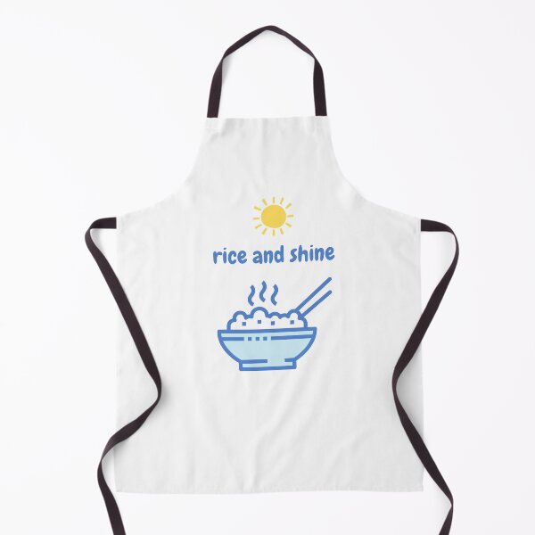 Item preview, Rice and Shine, Rise and shine food pun white designed and sold by GoodMoodFood.
