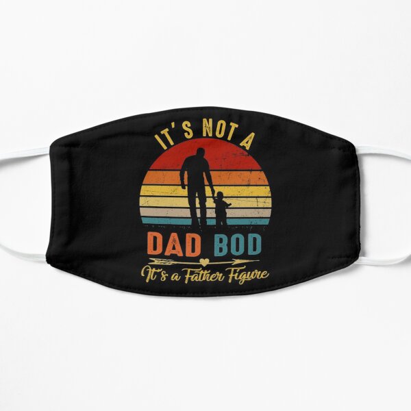 It's Not A Dad BOD It's Father Figure Bear Beer Lover Flat Mask