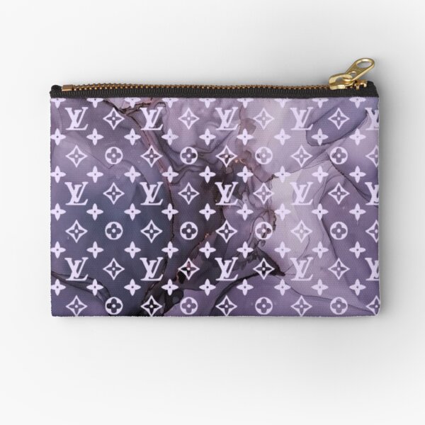 Louis purple marble Zipper Pouch