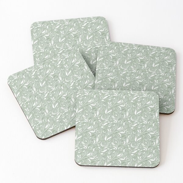 Item preview, Decorative green pattern in Baroque style. designed and sold by IrinaGuArt.