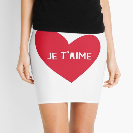 Je T'aime Mon Homme je t'aime ma femme Minifalda