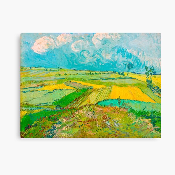 Wheat Fields after the Rain (The Plain of Auvers), July 1890 Oil Painting by Vincent van Gogh Canvas Print