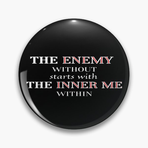 Item preview, The Enemy Vs The Inner Me - Play on Words and Vibration designed and sold by HopeMerc.