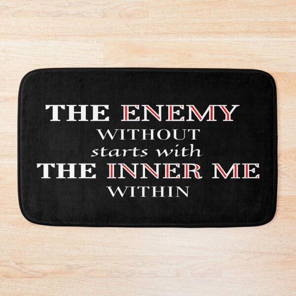 Item preview, The Enemy Vs The Inner Me - Play on Words and Vibration designed and sold by HopeMerc.