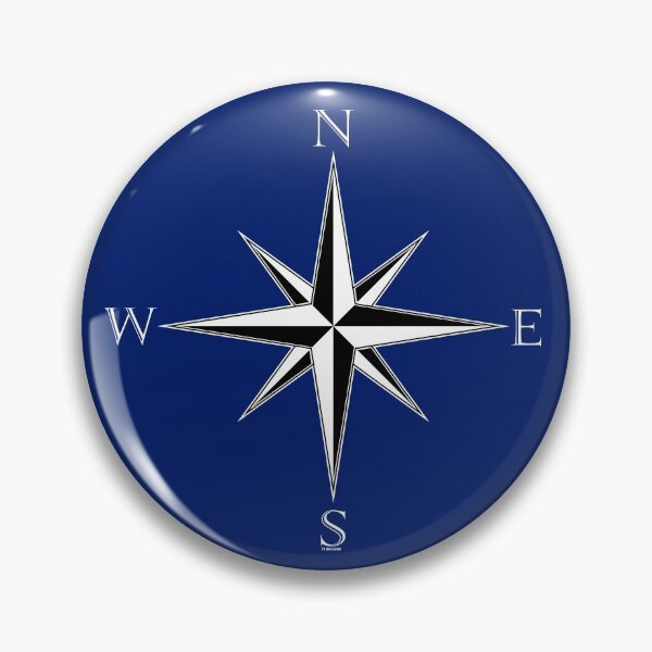 Compass Rose Vector With Eight Wind Directions And 360 Degree