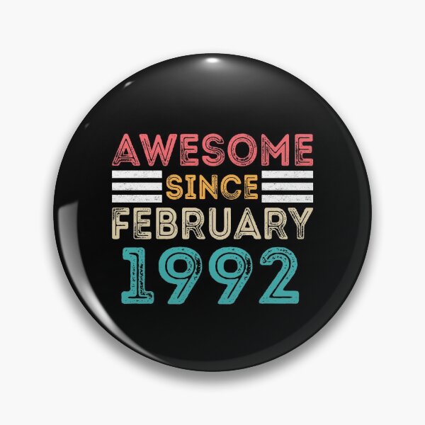 Item preview, Retro Vintage Birthday Gift - Awesome Since February 1992 designed and sold by meedTee.
