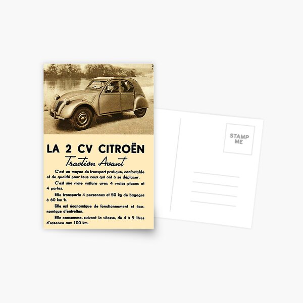 Papeterie Sur Le Theme Citroen 2cv Redbubble