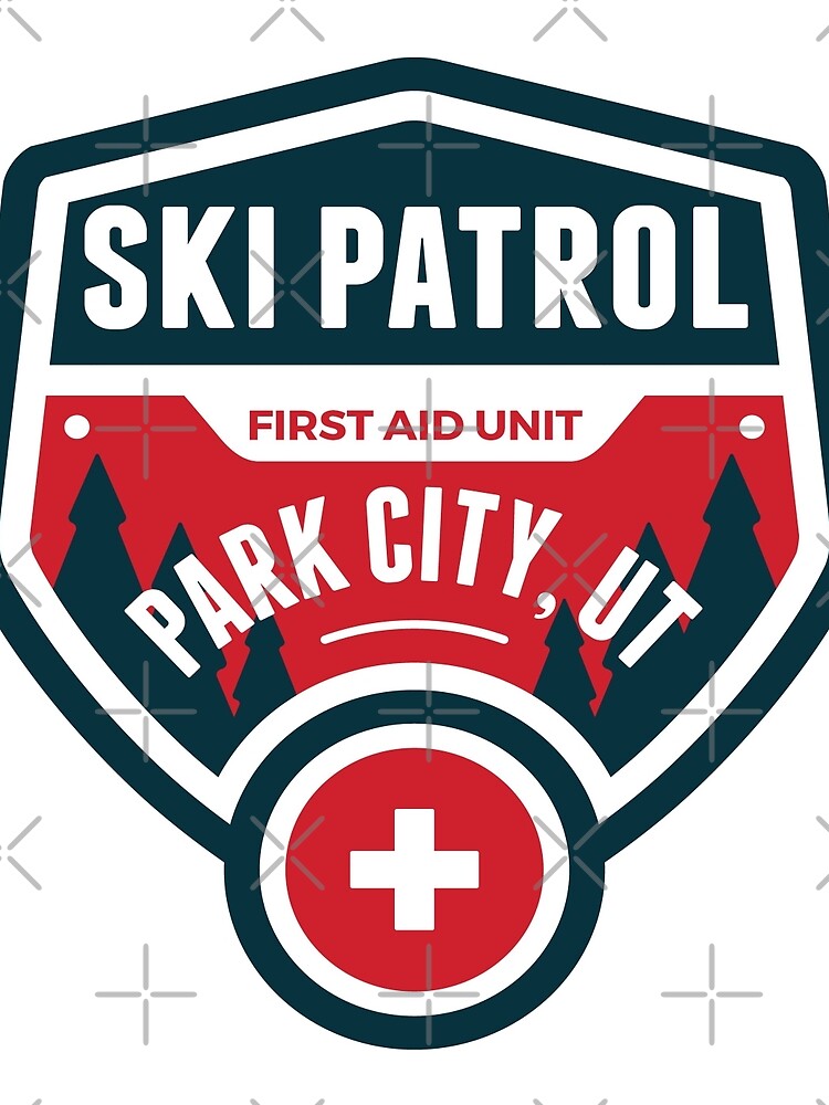 PARK CITY UTAH Skiing Ski Patrol Mountain Art by MyHandmadeSigns