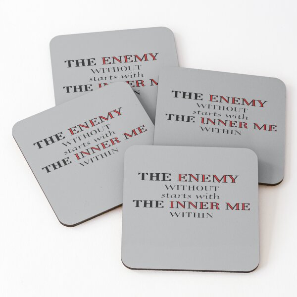 Item preview, The Enemy Vs The Inner Me - Play on Words and Vibration designed and sold by HopeMerc.