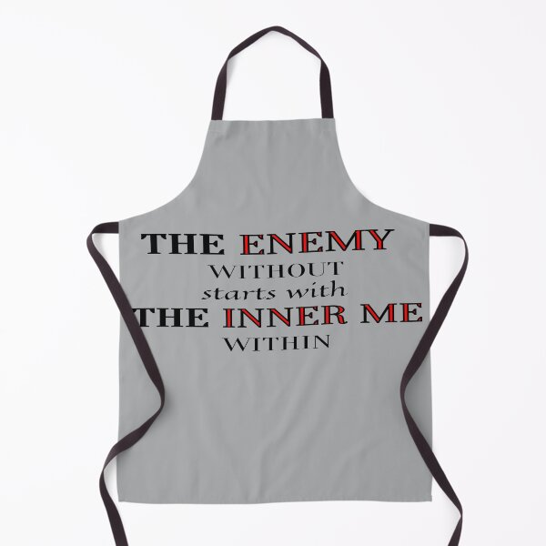 Item preview, The Enemy Vs The Inner Me - Play on Words and Vibration designed and sold by HopeMerc.