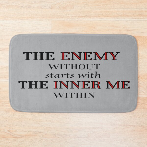 Item preview, The Enemy Vs The Inner Me - Play on Words and Vibration designed and sold by HopeMerc.