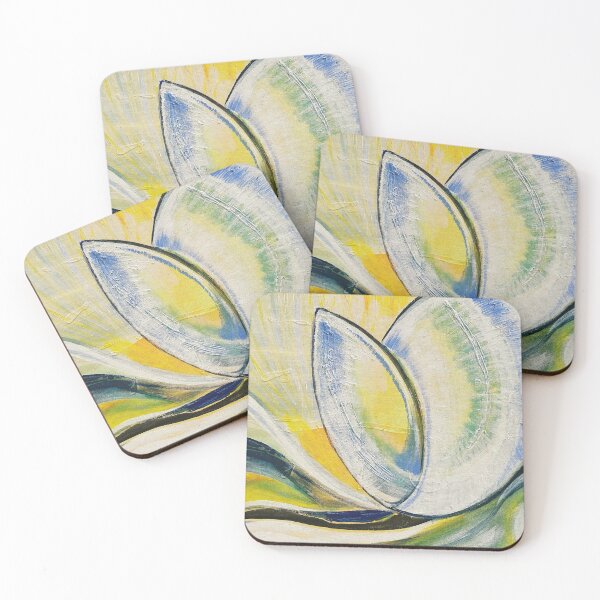 Item preview, bright cheerful sunny sunrise abstract flower landscape yellow fruit blossom designed and sold by aleenaludke.