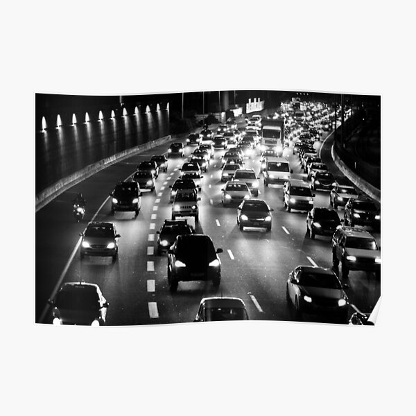 traffic at night Poster