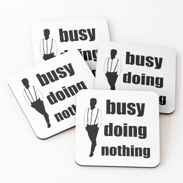 Item preview, busy doing nothing and a man walking next to the letters designed and sold by nataliavavilina.