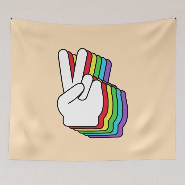 Item preview, Rainbow peace sign designed and sold by Statim.