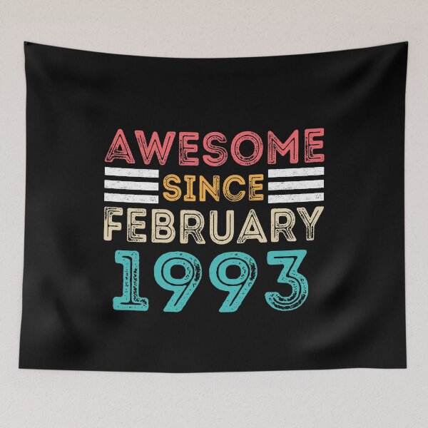 Item preview, Retro Vintage Birthday Gift - Awesome Since February 1993 designed and sold by meedTee.