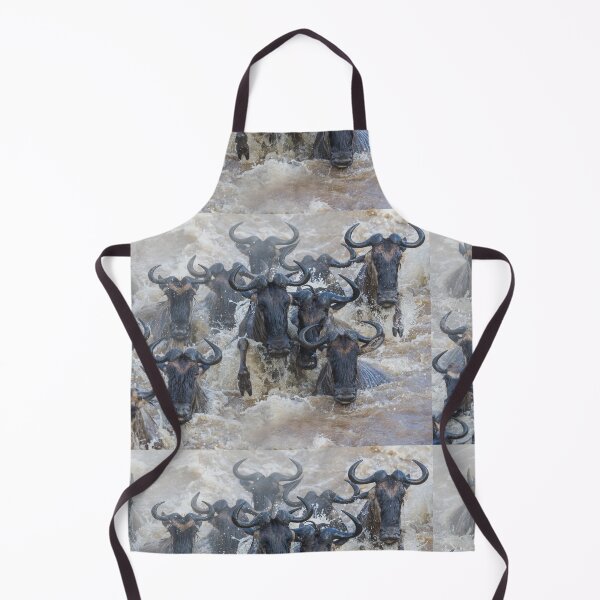 Item preview, Wildebeest cross the Mara River in the Masai Mara of Kenya. designed and sold by Ingo Gerlach.