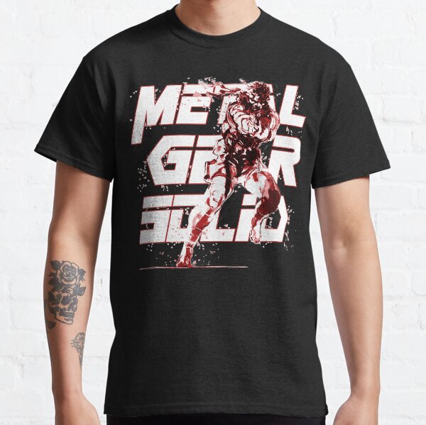 Vista previa del artículo con la obra «Metal Gear Solid - Camiseta (rojo)», diseñado y vendido por realnerdtshirt.