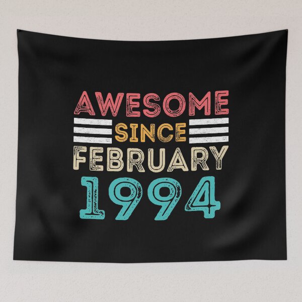 Item preview, Retro Vintage Birthday Gift - Awesome Since February 1994 designed and sold by meedTee.