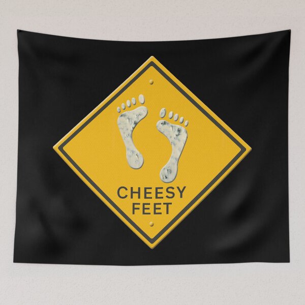 Item preview, Illustration - Cheesy feet Warning sign designed and sold by funkyworm.