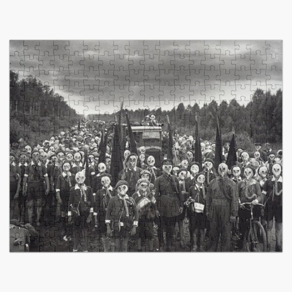 #people, #group, #adult, #crowd, #military, #war, #uniform, #pioneers, #TheLeft, #GasMask Jigsaw Puzzle