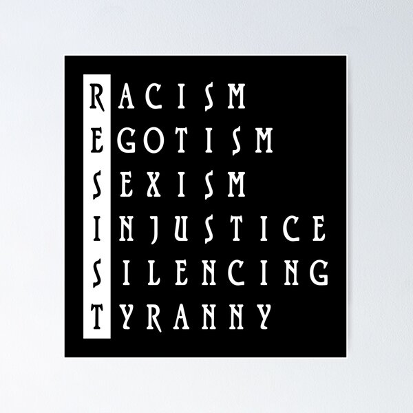 Item preview, Resist : a political protest designed and sold by Flaming Imp.