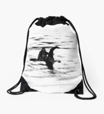 Bigfoot and the Loch Ness Monster team-up confirmed? Drawstring Bag