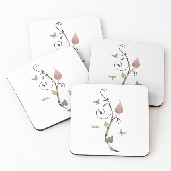 Item preview, Vintage floral butterfly and dragonfly. Shabby Chic Caroline Laursen original designed and sold by Caroline Laursen.