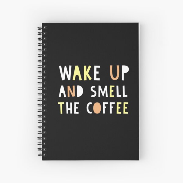 Coffee fan print Spiral Notebook