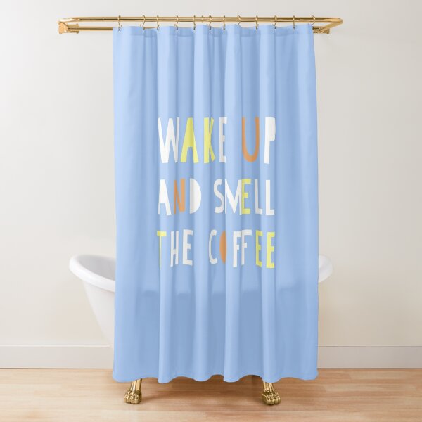 Coffee fan print Shower Curtain
