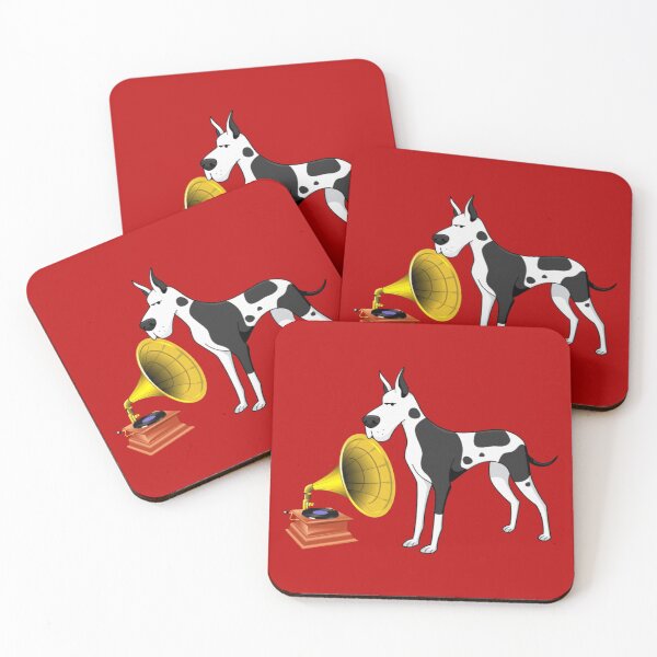 Item preview, Great Dane Gramophone vintage record label parody designed and sold by SolidEarthArt.