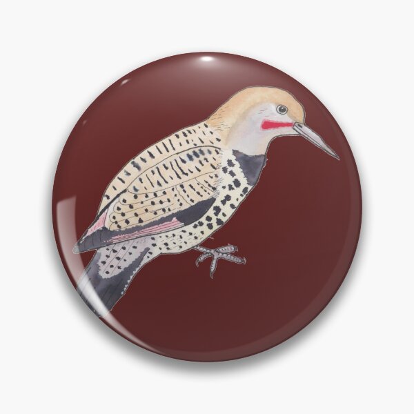Item preview, Northern Flicker bird species watercolor art designed and sold by TheWaterBirds.