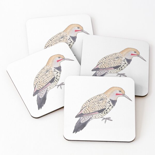 Item preview, Northern Flicker bird species watercolor art designed and sold by TheWaterBirds.