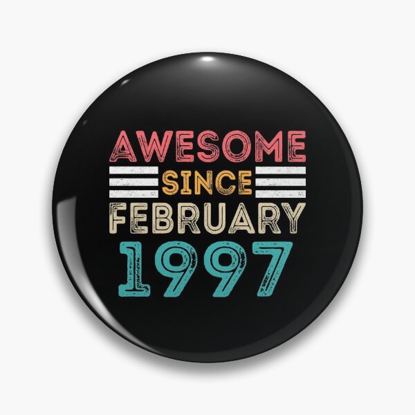 Item preview, Retro Vintage Birthday Gift - Awesome Since February 1997 designed and sold by meedTee.